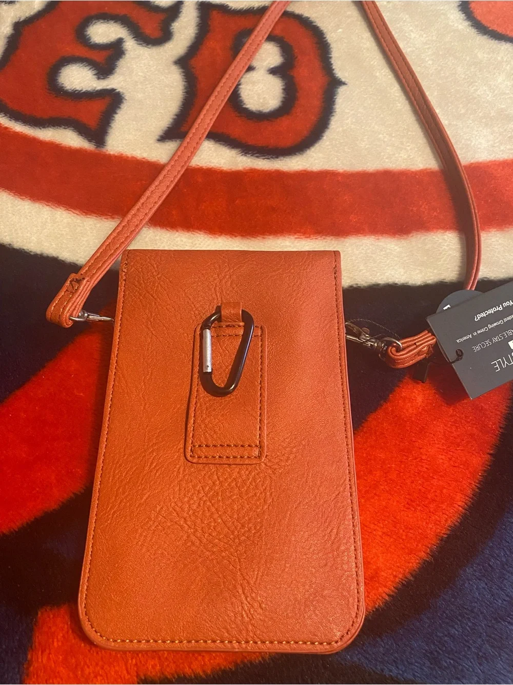 Women's K. Carroll Crossbody Phone Bag with Tassel - Orange